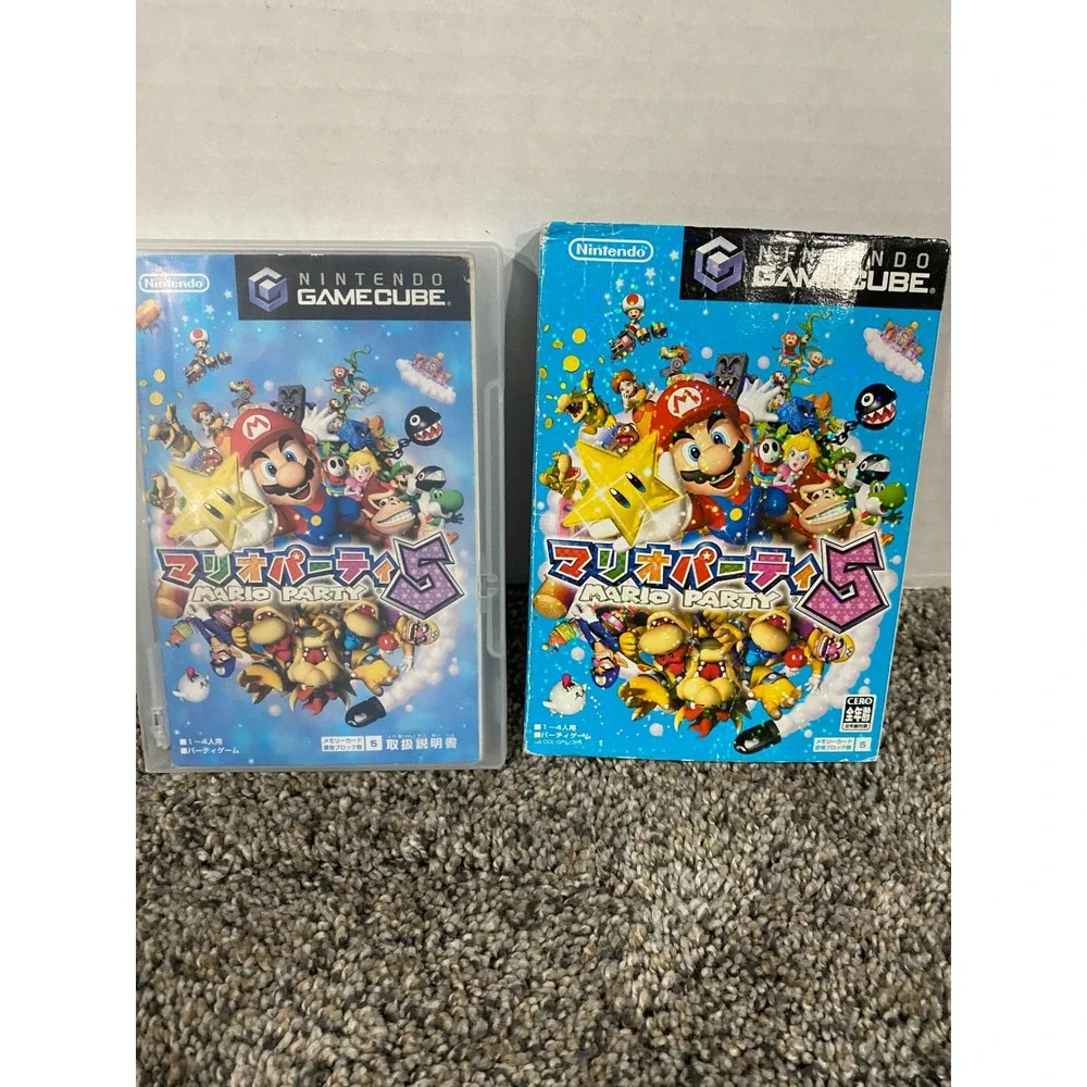Nintendo Mario Party 5 GameCube Japanese Import Good NTSC-J Boxed Manual GC